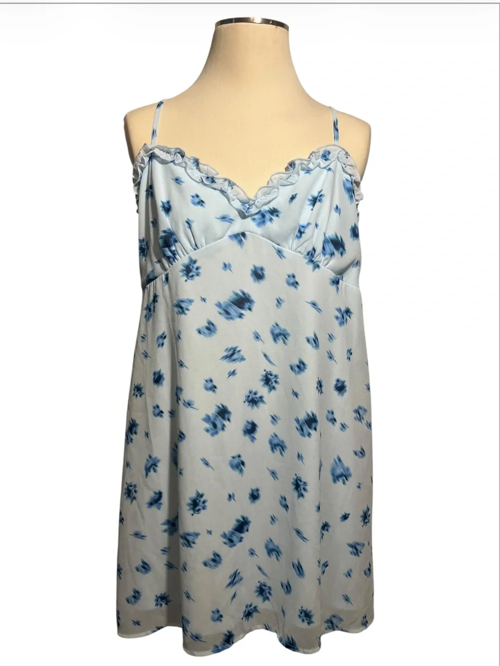 wild fable blue floral dress Wild Fable Women's Floral Print Sleeveless Button Dress Biggybargains